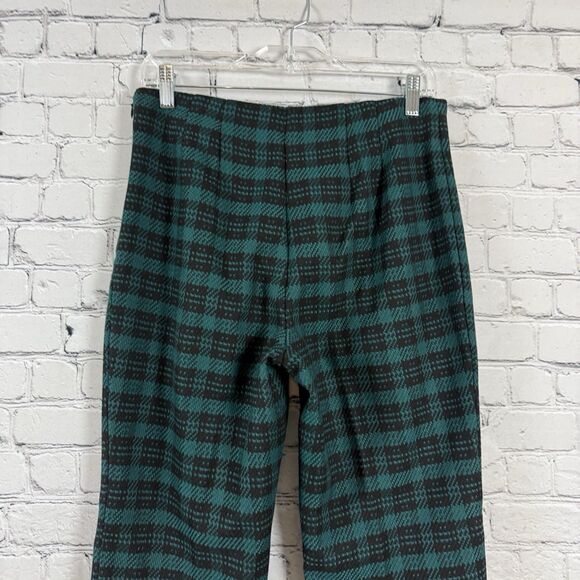 Ann Taylor The Petite Plaid High Waist Ankle Tweed Pants Women 4P Blue Black - Picture 6 of 15